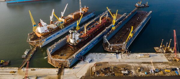 Доки в Клайпедском порту Доки в Клайпедском порту - Sputnik Lietuva