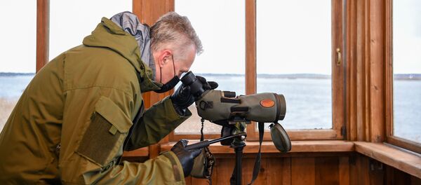 Президент Литвы Гитанас Науседа в заповеднике Жувинтас  - Sputnik Литва