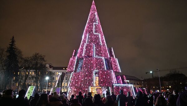 Зажжение Рождественской елки в Вильнюсе - Sputnik Литва