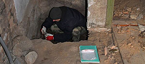 Укрытие литовского партизана Антанаса Крауялиса-Сяубунаса Укрытие литовского партизана Антанаса Крауялиса-Сяубунаса - Sputnik Литва