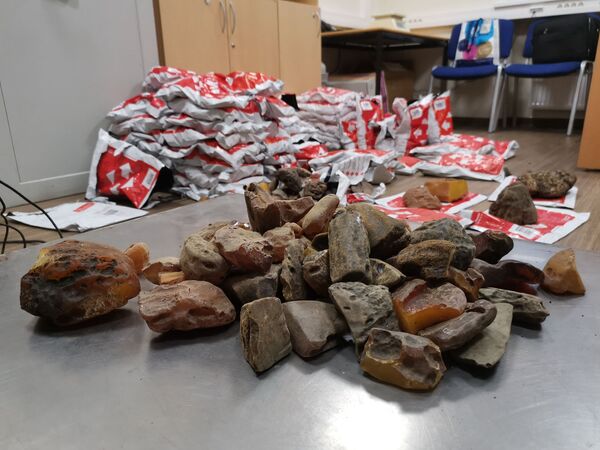 В Литве задержали больше ста килограммов украинского янтаря В Литве задержали больше ста килограммов украинского янтаря - Sputnik Литва