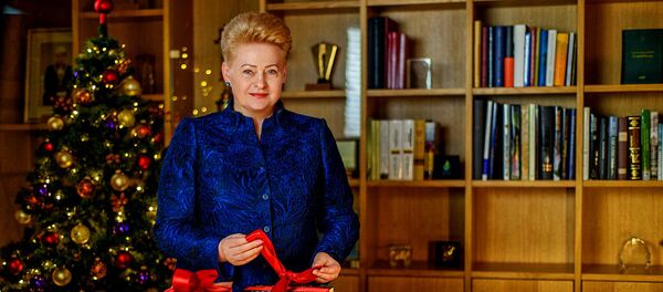 Бывшая президент Литвы Даля Грибаускайте объявила начало акции Knygų Kalėdos - Sputnik Литва