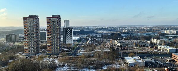 Вид на новый микрорайон столицы Пилайте, Вильнюс - Sputnik Литва