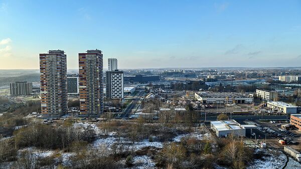 Вид на новый микрорайон столицы Пилайте, Вильнюс - Sputnik Литва