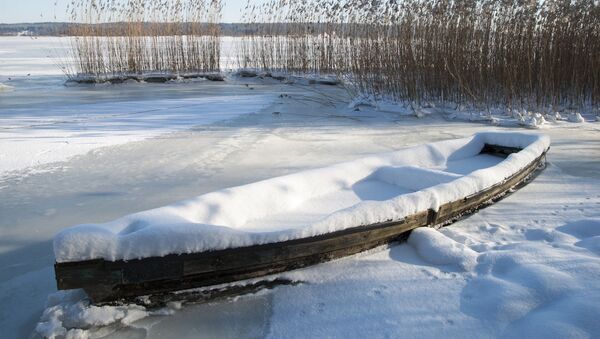 Замерзшее озеро в Литве - Sputnik Литва