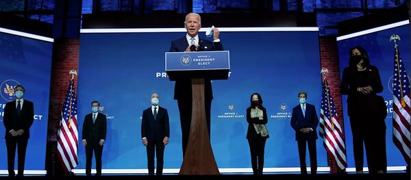 Джо Байден представляет свою команду по внешней политике и национальной безопасности в Уилмингтоне Джо Байден представляет свою команду по внешней политике и национальной безопасности в Уилмингтоне - Sputnik Lietuva