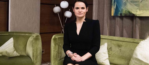 Экс-кандидат в президенты Белоруссии Светлана Тихановская Экс-кандидат в президенты Белоруссии Светлана Тихановская - Sputnik Lietuva