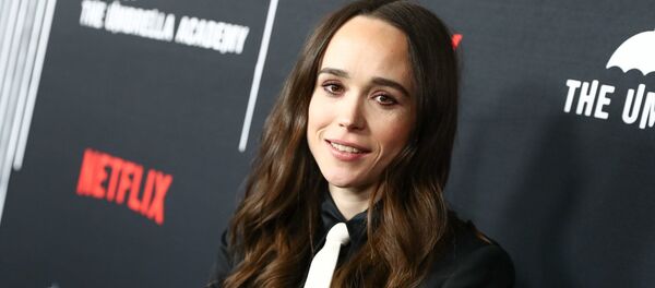 Amerikiečių aktorė Elliot Page Amerikiečių aktorė Elliot Page - Sputnik Lietuva