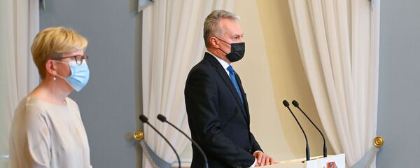 Премьер Литвы Ингрида Шимоните и президент Гитанас Науседа - Sputnik Литва