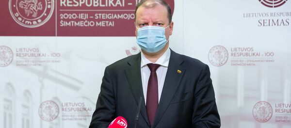 Временно исполняющий обязанности премьер-министра Литвы Саулюс Сквернялис  - Sputnik Литва