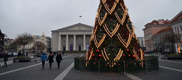 Рождественская елка на Ратушной площади Вильнюса - Sputnik Литва