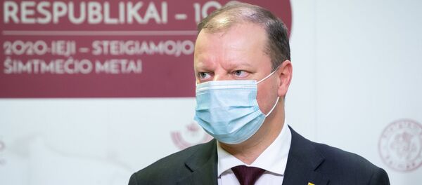 Временно исполняющий обязанности премьер-министра Литвы Саулюс Сквернялис - Sputnik Литва