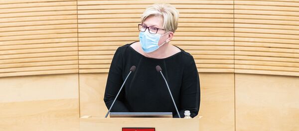 Премьер-министр Литвы Ингрида Шимоните Премьер-министр Литвы Ингрида Шимоните - Sputnik Литва