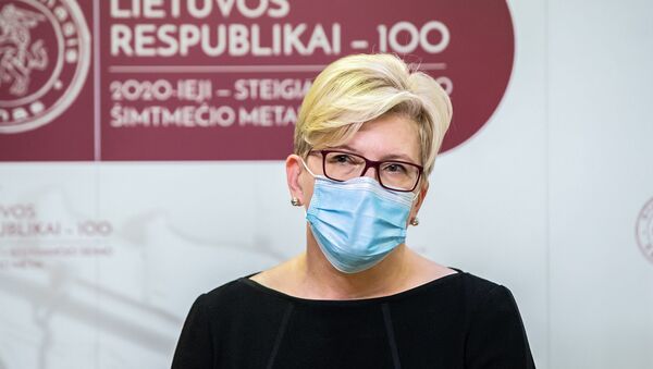 Премьер-министр Литвы Ингрида Шимоните  - Sputnik Литва