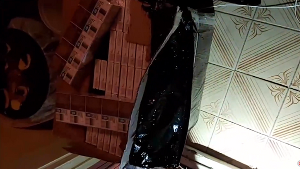 Pareigūnai nufilmavo kratą prabangiame name, kuriame užsiiminėta kontrabanda - Sputnik Lietuva