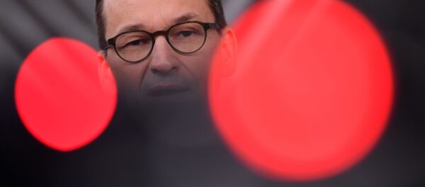 Премьер-министр Польши Матеуш Моравецкий на саммите ЕС в Брюсселе, Бельгия, 10 декабря 2020 года - Sputnik Литва