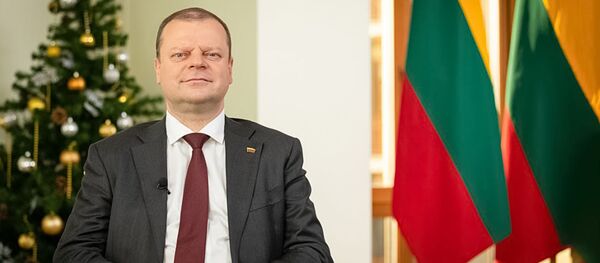 Прощальная речь временно исполняющего обязанности премьер-министра Литвы Саулюса Сквернялиса - Sputnik Литва