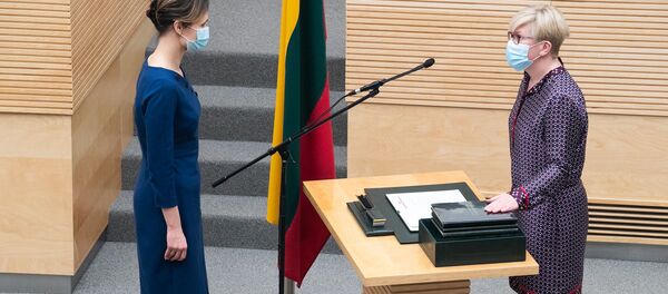 Премьер-министр Литвы Ингрида Шимоните Премьер-министр Литвы Ингрида Шимоните - Sputnik Литва