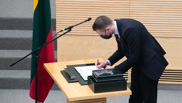 Министр иностранных дел Литвы Габриэлюс Ландсбергис - Sputnik Lietuva