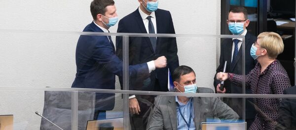 Премьер-министр Литвы Ингрида Шимоните с членами нового правительства Премьер-министр Литвы Ингрида Шимоните с членами нового правительства - Sputnik Lietuva