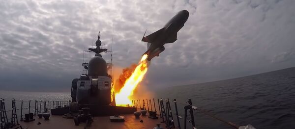 Nufilmuota, kaip Rusijos korvetė Gremiaščij numušė raketą Baltijos jūroje Nufilmuota, kaip Rusijos korvetė Gremiaščij numušė raketą Baltijos jūroje - Sputnik Lietuva