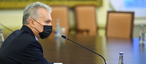 Президент Литвы Гитанас Науседа на встрече с экспертами Совета здравоохранения - Sputnik Lietuva