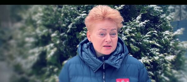 Экс-президент Литвы Даля Грибаускайте и экс-председатель Верховного совета Витаутас Ландсбергис обратились к жителям - Sputnik Литва