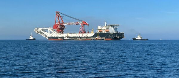 Судно-трубоукладчик Fortuna, для строительства газопровода Северный поток-2 по Балтийскому морю Судно-трубоукладчик Fortuna, для строительства газопровода Северный поток-2 по Балтийскому морю - Sputnik Lietuva