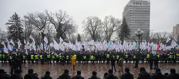 Акция против карантинных мер на Украине - Sputnik Литва