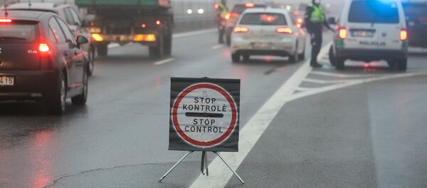 Policijos kontrolės postai Policijos kontrolės postai - Sputnik Lietuva