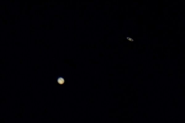 Встреча Юпитера и Сатурна в небе над штатом Канзас - Sputnik Lietuva