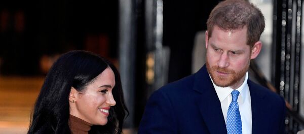 Принц Гарри и Меган Маркл Принц Гарри и Меган Маркл - Sputnik Литва
