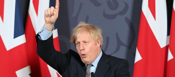 Премьер-министр Великобритании Борис Джонсон Премьер-министр Великобритании Борис Джонсон - Sputnik Литва