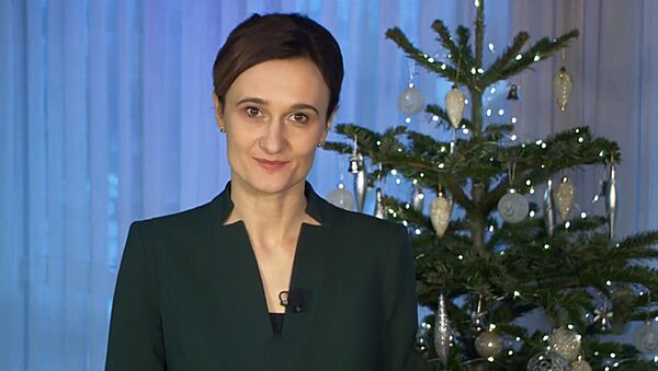 Спикер Сейма Литвы Виктория Чмилите-Нильсен поздравляет литовцев с Рождеством - Sputnik Lietuva