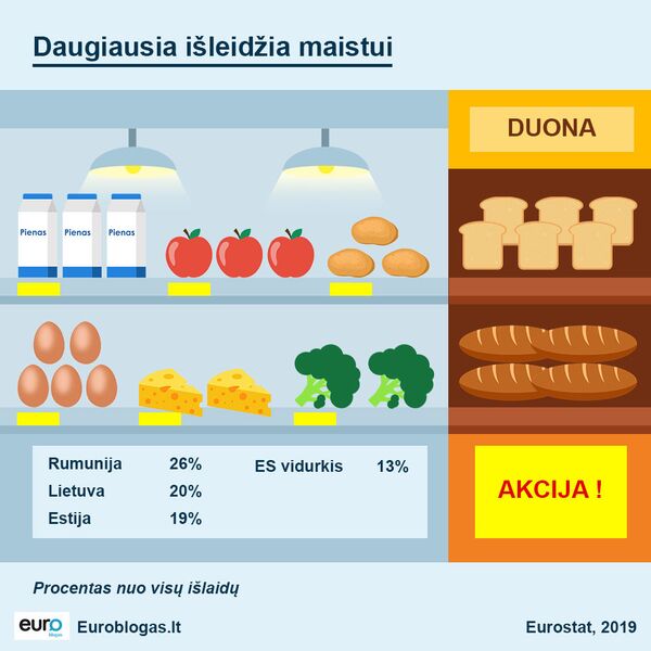 Еда, жилье и транспорт: Eurostat сравнил траты жителей Литвы и ЕС - Sputnik Литва