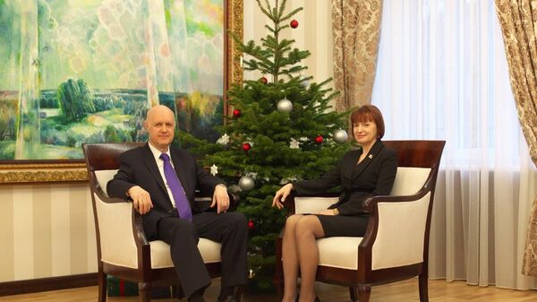 Посол Российской Федерации в Литве Алексей Исаков с супругой Людмилой Исаковой - Sputnik Lietuva