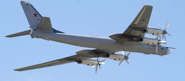 Стратегический бомбардировщик-ракетоносец Ту-95МС Челябинск - Sputnik Литва