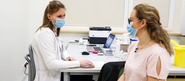 Вакцинация в Каунасской клинике в Литве Вакцинация в Каунасской клинике в Литве - Sputnik Lietuva