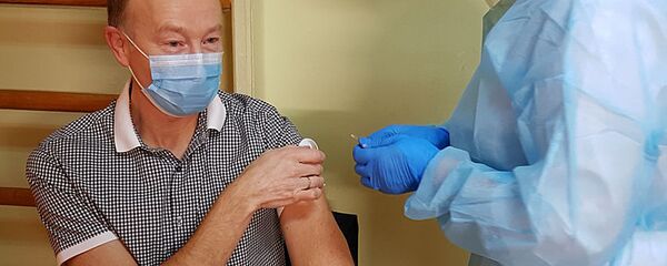 Вакцинация в Республиканской Шауляйской больнице в Литве Вакцинация в Республиканской Шауляйской больнице в Литве - Sputnik Литва