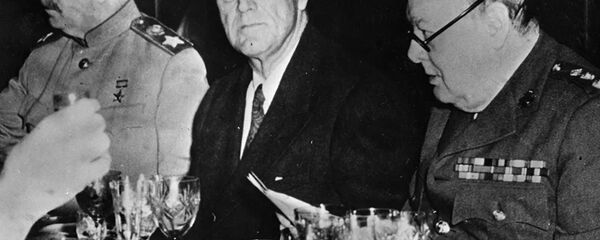 Josifas Stalinas, Franklinas Ruzveltas ir Vinstonas Čerčilis, 1945 vasario 11 d. - Sputnik Lietuva