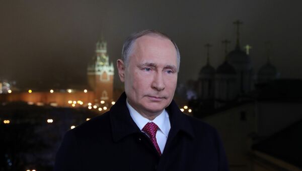 Новогоднее обращение президента РФ В. Путина - Sputnik Lietuva