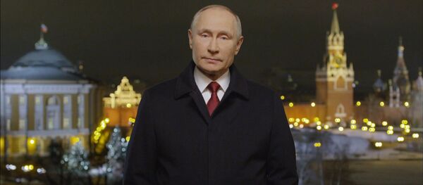 Поздравление Путина с Новым годом Поздравление Путина с Новым годом - Sputnik Lietuva