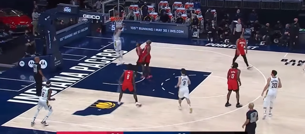 Индиана Пэйсерс играет с Хьюстон Рокетс в матче НБА, 6 января 2021 года Индиана Пэйсерс играет с Хьюстон Рокетс в матче НБА, 6 января 2021 года - Sputnik Литва