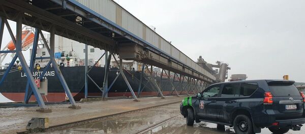 Автомобиль погранслужбы Литвы в порту - Sputnik Литва