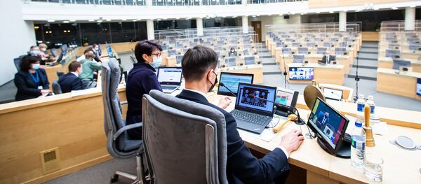 Зал заседаний Сейма Литвы - Sputnik Литва