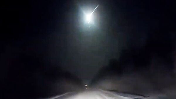 Nufilmuota meteorito sprogimo virš Kamčiatkos akimirka - Sputnik Lietuva