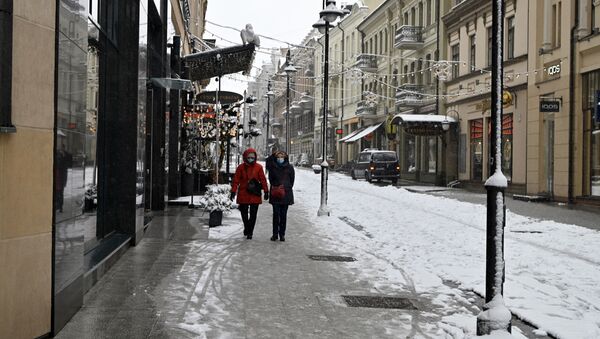 Зимняя улица в Вильнюсе - Sputnik Литва