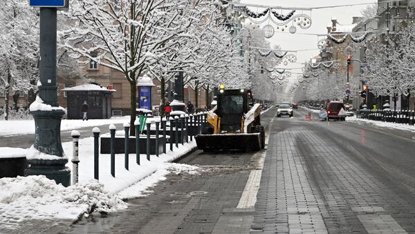 Зимняя улица в Вильнюсе, Литва - Sputnik Lietuva