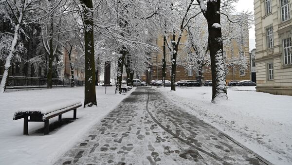 Зимняя улица в Вильнюсе, Литва - Sputnik Lietuva