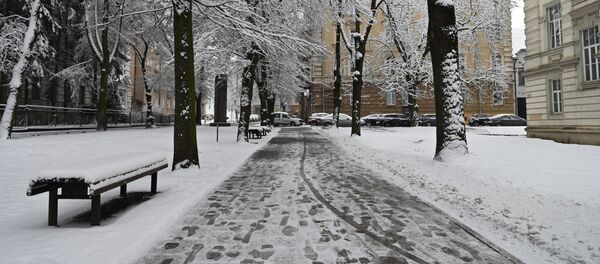 Зимняя улица в Вильнюсе, Литва Зимняя улица в Вильнюсе, Литва - Sputnik Lietuva